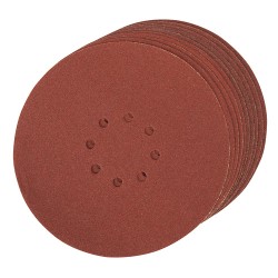 --- Hook & Loop Discs Punched 225mm 10pk, 80 Grit