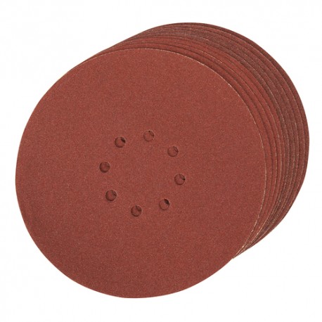 --- Hook & Loop Discs Punched 225mm 10pk, 80 Grit