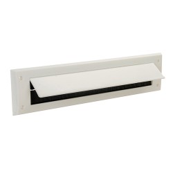 --- Letterbox Draught Seal with Flap, 338 x 78mm White