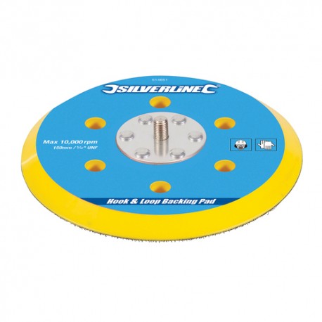 --- Hook & Loop Backing Pad, 150mm / 5/16" UNF