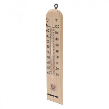 --- Wooden Thermometer, -40° to +50°C