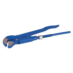 --- Bent-Nose Swedish Pipe Wrench S-Type, Length 425mm – Jaw 38mm (1.5")