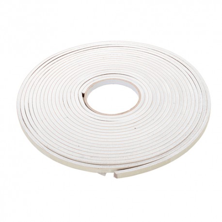 Self-Adhesive EVA Foam Gap Seal, 3-8mm / 10.5m White