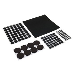 Self-Adhesive Pads Set 125pce, 125pce Black