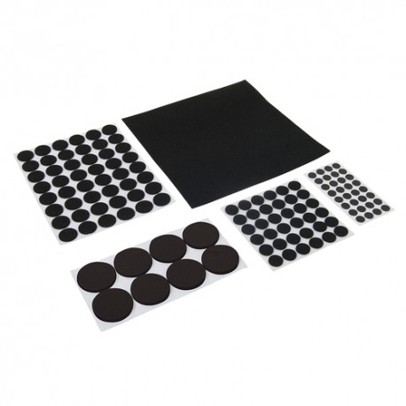 --- Self-Adhesive Pads Set 125pce, 125pce Black