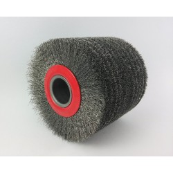 Steel Wire Brush Drum, diameter 120 x 100 x 30 mm, steel 0,30 mm