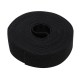 --- Hook & Loop Self Wrap Black, 25mm x 5m