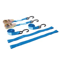 Motorbike Tie-Down Set 4pce, Rated 350kg Capacity 700kg