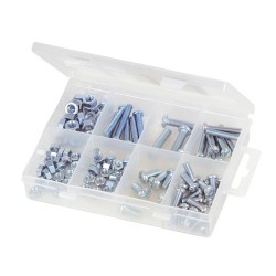 Machine Screws & Nuts Pack, 105pce