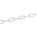 Plastic Chain White, 6mm x 5m