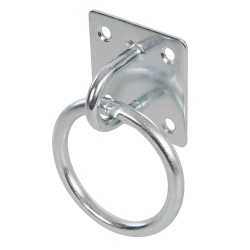 --- Chain Plate Galvanised, Ring 50mm x 50mm EG