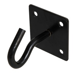 Chain Plate, Hook 50mm x 50mm Black