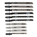 --- Jigsaw Blade Set 10pce, Wood / Metal