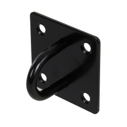 Chain Plate, Staple 50mm x 50mm Black