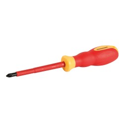 VDE Soft-Grip Electricians Screwdriver Pozidriv, PZ2 x 100mm