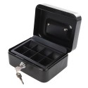 --- Metal Cash & Valuables Box Keyed, 165 x 128 x 80mm