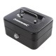 --- Metal Cash & Valuables Box Keyed, 165 x 128 x 80mm