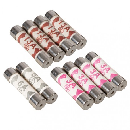 Fuses 10pk, 3A, 5A & 13A