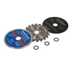 --- Mini Saw Blade Set 3pce, 85mm Dia - 15mm Bore