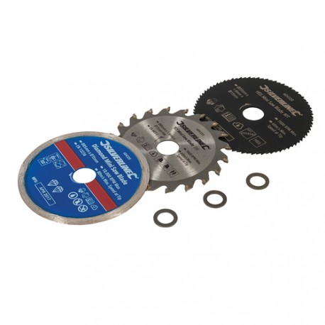 Mini Saw Blade Set 3pce, 85mm Dia - 15mm Bore