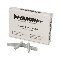 Fixman - Zszywki typ 90, 5000 szt., 5,80 x 10 x 1,25 mm