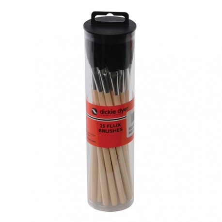 --- Flux Brushes 25pk, Wooden Handle - 11.055