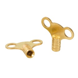 --- Brass Clock-Type Radiator Bleed Keys, 2pk - 11.016