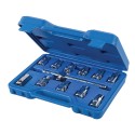 Universal Drain Plug Key Set 12pce, "3/8"" / 8-17mm"