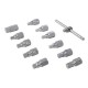 Universal Drain Plug Key Set 12pce, "3/8"" / 8-17mm"