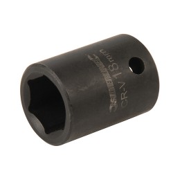 --- "Impact Socket 1/2"" Drive 6pt Metric", 18mm