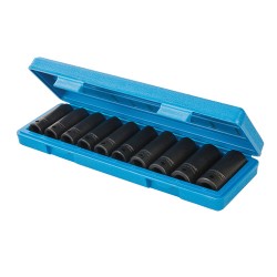 --- "Deep Impact Socket Set 1/2"" Drive 6pt Metric 10pce", 10 - 22mm