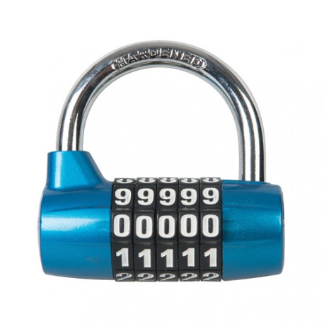 --- Zinc Alloy 5-Digit Combination Padlock, 65mm