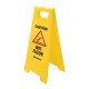 --- A' Frame Caution Wet Floor Sign, 295 x 610mm