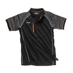 Scruffs - Koszulka robocza polo czarna Trade Active, Rozmiar XL