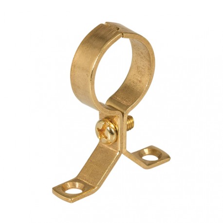 Brass Pipe Bracket 5pk, 22mm