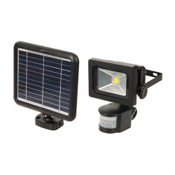 LED Solar-Powered PIR Floodlight, 3W COB