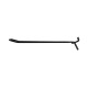 Black 200mm Euro Hook, Black 200mm Euro Hook