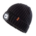 LED Knitted Beanie Black, One Size