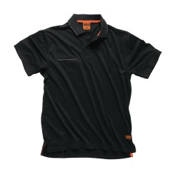 Scruffs - Koszulka robocza polo czarna Worker, Rozmiar S