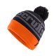 Trade Bobble Hat, Black/Orange