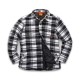 --- Worker Padded Checked Shirt Black/White, S