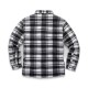 --- Worker Padded Checked Shirt Black/White, S