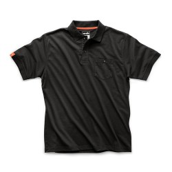 Scruffs - Koszulka robocza polo, czarna Eco Worker, Rozmiar XXL