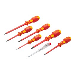 King Dick - VDE Screwdriver Set 7pce, PH and Slotted