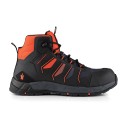 Scruffs Glide Safety Boot Black / Orange, Size 7 / 41