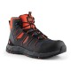 Scruffs Glide Safety Boot Black / Orange, Size 7 / 41