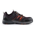 Scruffs Air Safety Trainer Black/Orange, Size 9 / 43