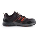 Scruffs Air Safety Trainer Black/Orange, Size 7 / 41