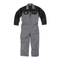 --- Tough Grit Zip-Front Coverall Charcoal, S