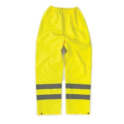 Tough Grit Hi-Vis Waterproof Trousers Yellow, XXL